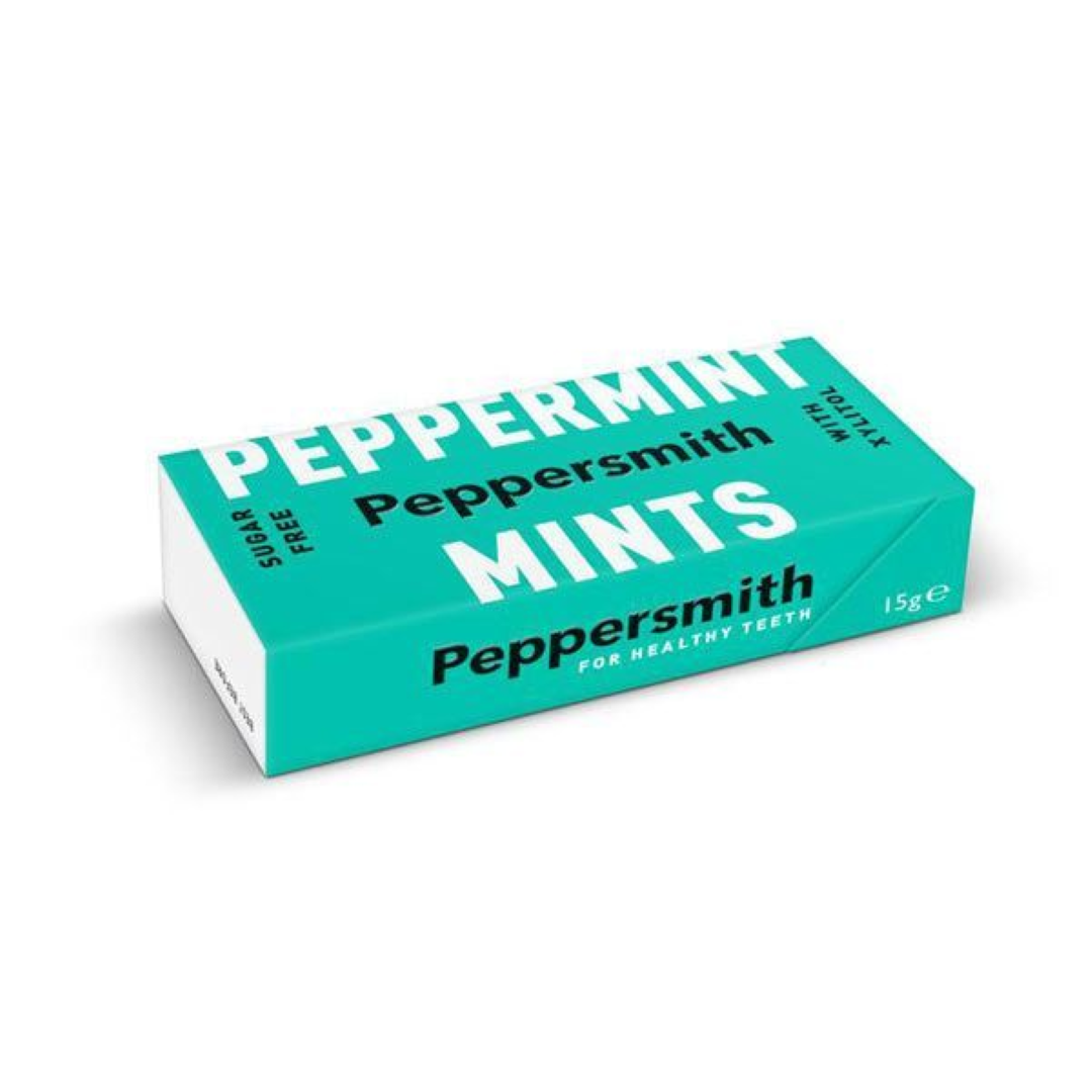 PEPPERSMITH PEPPERMINT SUGAR FREE MINTS 15G